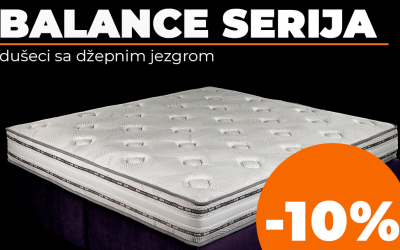 Balance dušeci sa džepnim jezgrom akcija 10% popusta